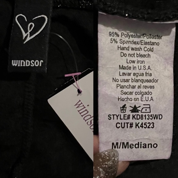 Windsor Size M | Silver Glitter  Strapless Mini Dress ( NEW WITH TAGS ) - Picture 15 of 16